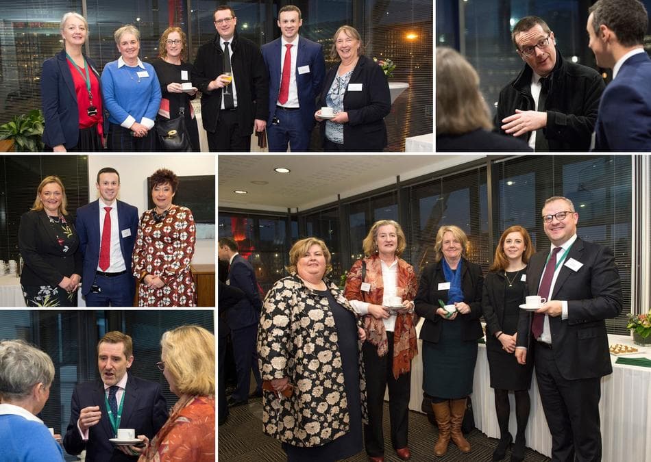 Collage of networking at the Beauchamps Regulatory event on 28 November 2019